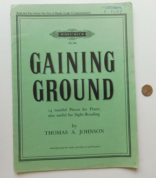 Gaining Ground piano sight-reading book AB Grade VI 6 vintage sheet music 1960s